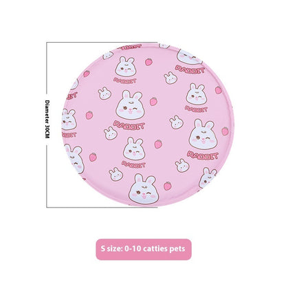 Pet Ice Mat Round Gel Dog Multifunctional Cooling Cool Pad