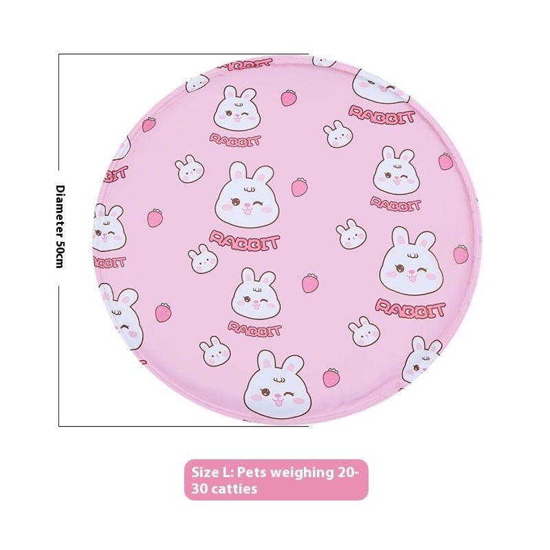 Pet Ice Mat Round Gel Dog Multifunctional Cooling Cool Pad