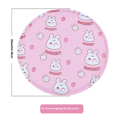 Pet Ice Mat Round Gel Dog Multifunctional Cooling Cool Pad