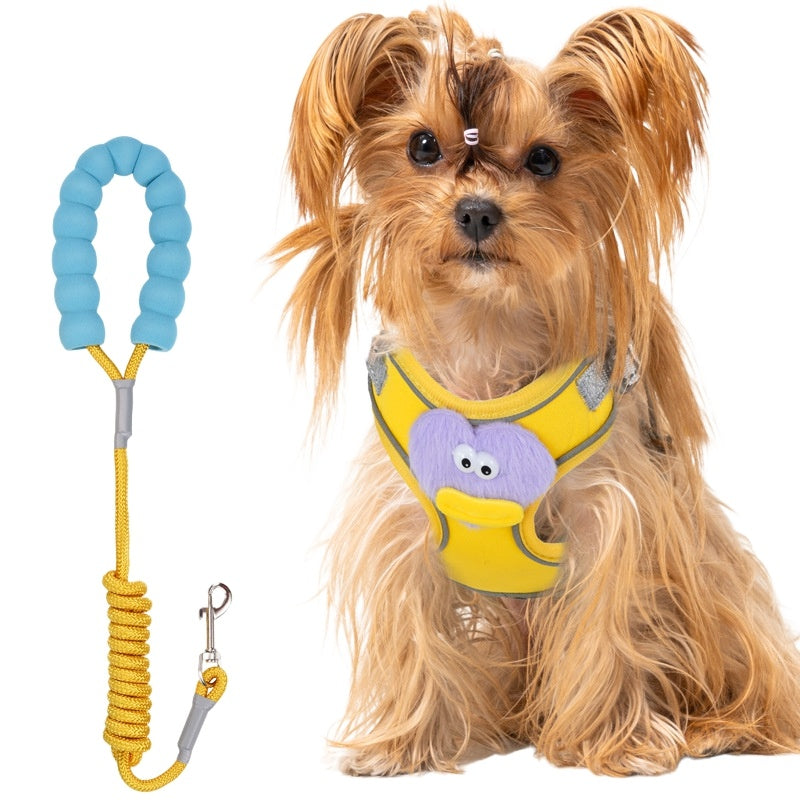 No Pull Dog Harness With Multifunction Dog Leash,Soft Adjustable No Choke Escape Proof Pet Harness Vest For Medium Dogs