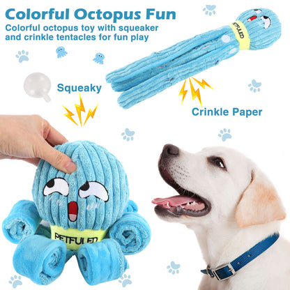 Dog Snuffle Toy Dog Plush Octopus Toys, Dog Puzzle Games Interactive Puppy Toys Chew Toys Slow Feeding Games