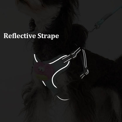 No Pull Dog Harness With Multifunction Dog Leash,Soft Adjustable No Choke Escape Proof Pet Harness Vest For Medium Dogs